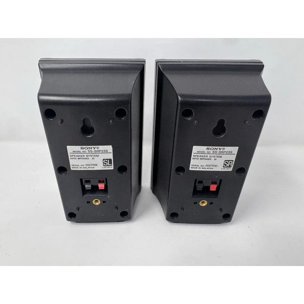 Sony SS-SRP23S Surround Sound Speakers Pair Black 3 Ohm